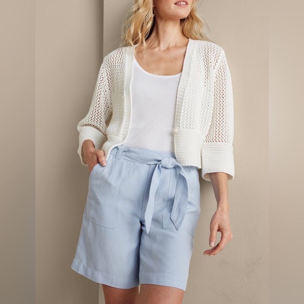 SOFT SURROUNDINGS Ojai Linen Bermuda Shorts
